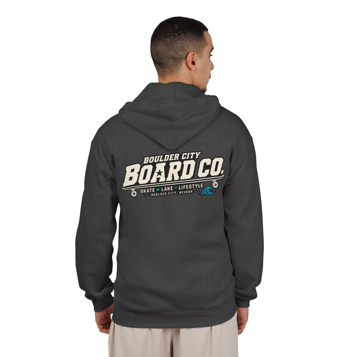 Board Co. Zip Hoodie — Boulder City Skate Lifestyle Full-Zip Hooded Sweatshirt