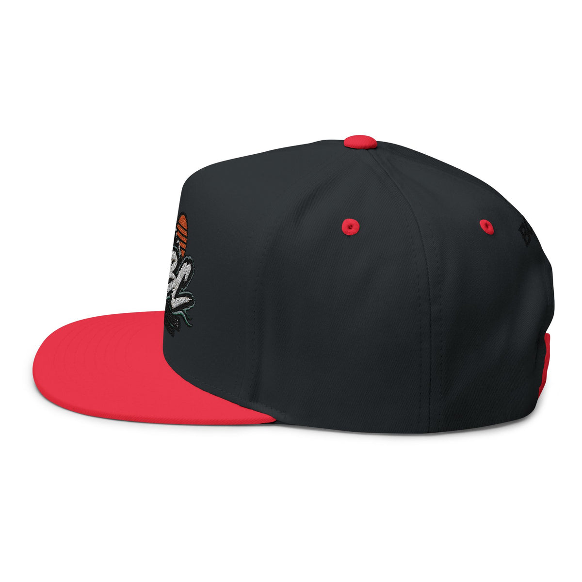 BCBC Flat Bill Cap — Embroidered Skate Logo Snapback