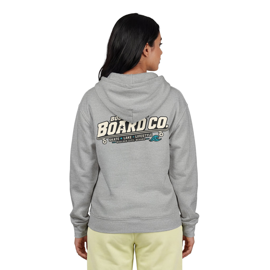 Board Co. Zip Hoodie — Boulder City Skate Lifestyle Full-Zip Hooded Sweatshirt