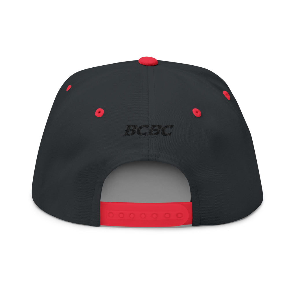 BCBC Flat Bill Cap — Embroidered Skate Logo Snapback