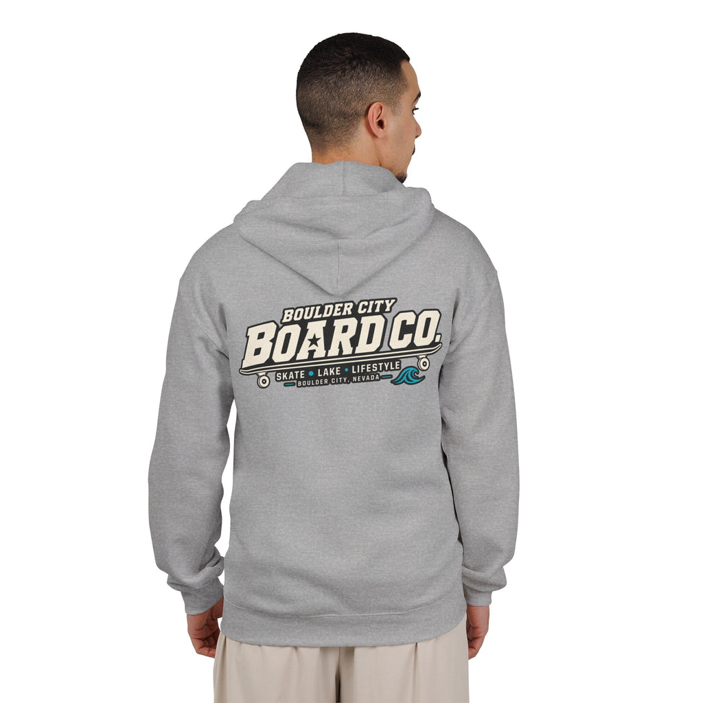 Board Co. Zip Hoodie — Boulder City Skate Lifestyle Full-Zip Hooded Sweatshirt