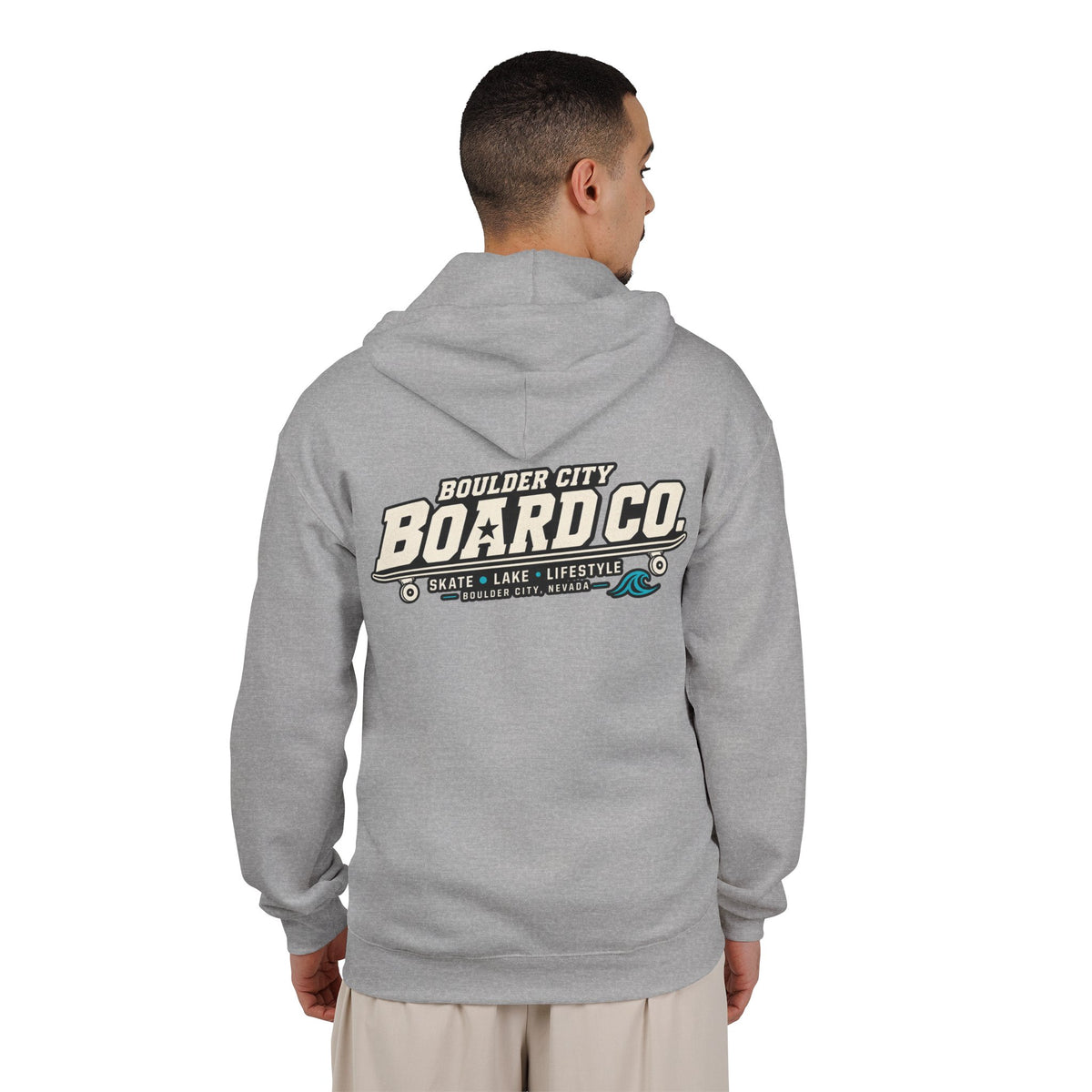 Board Co. Zip Hoodie — Boulder City Skate Lifestyle Full-Zip Hooded Sweatshirt