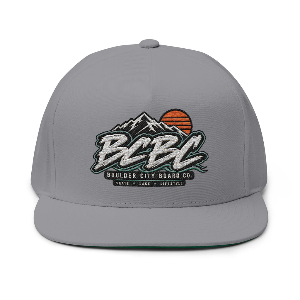 BCBC Flat Bill Cap — Embroidered Skate Logo Snapback