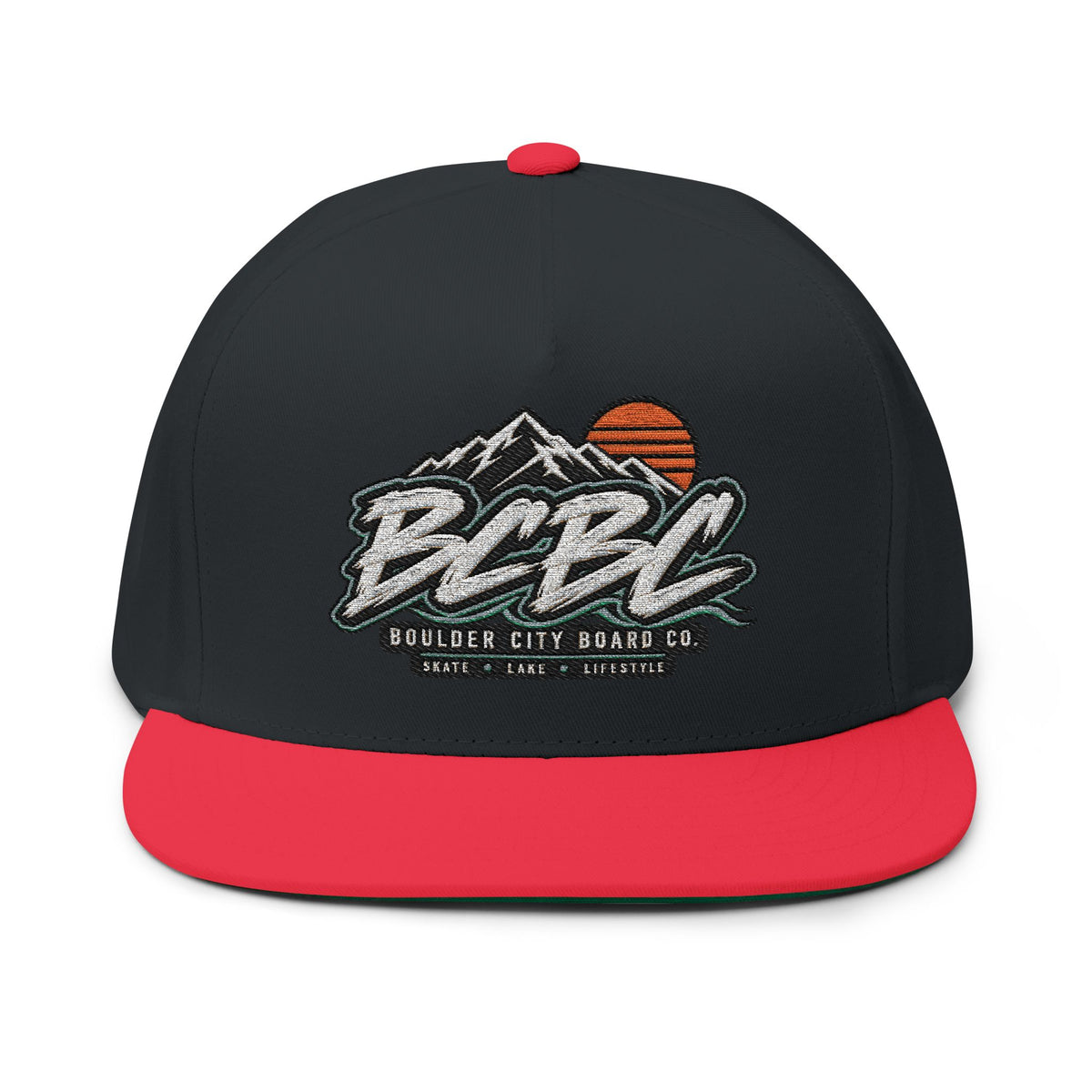 BCBC Flat Bill Cap — Embroidered Skate Logo Snapback