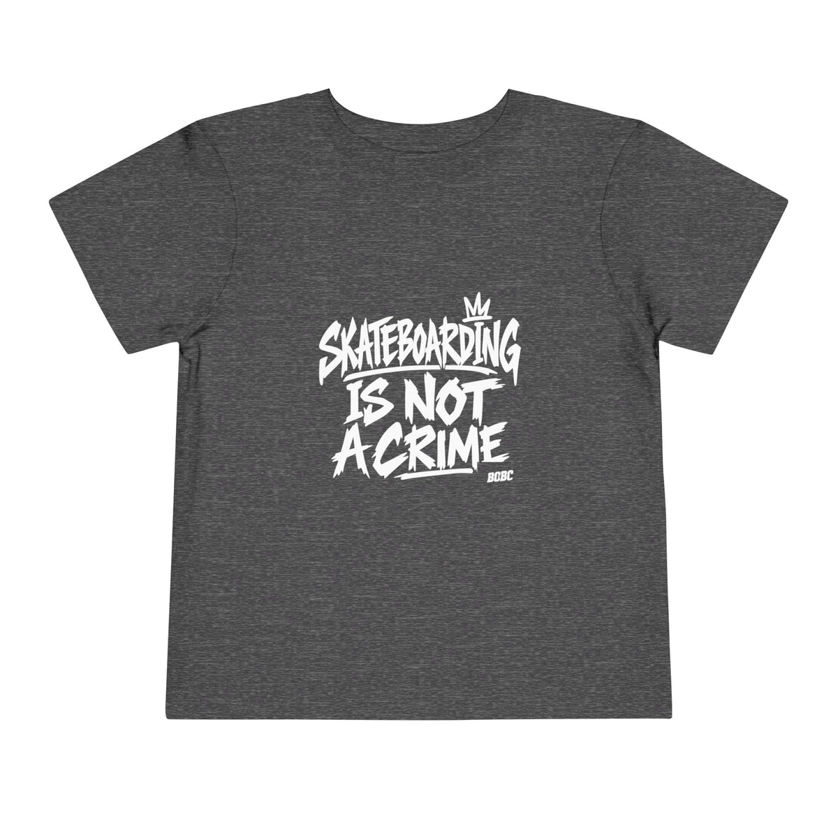 Skateboarding is not a crime toddler tee