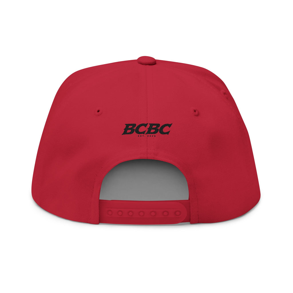 Boulder City Board Co. Flat Bill Cap — Embroidered Skate Logo Snapback