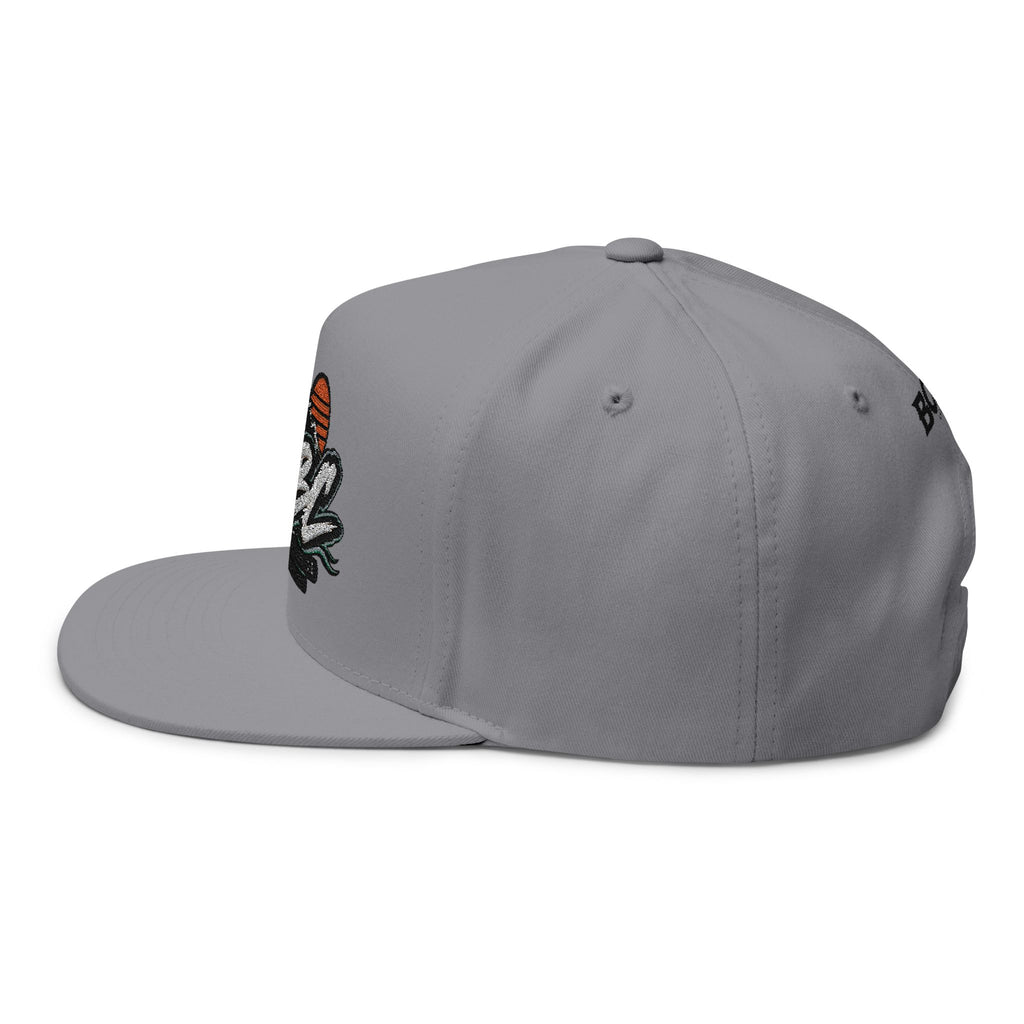 BCBC Flat Bill Cap — Embroidered Skate Logo Snapback
