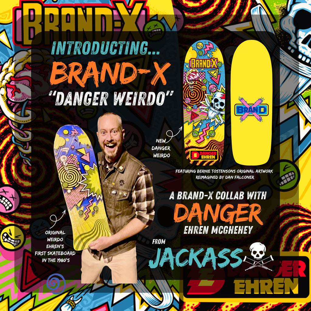"DANGER WEIRDO" Ehren McGhehey Limited Edition HAND-PAINTED Deck (PRE-ORDER, MAY 2027)
