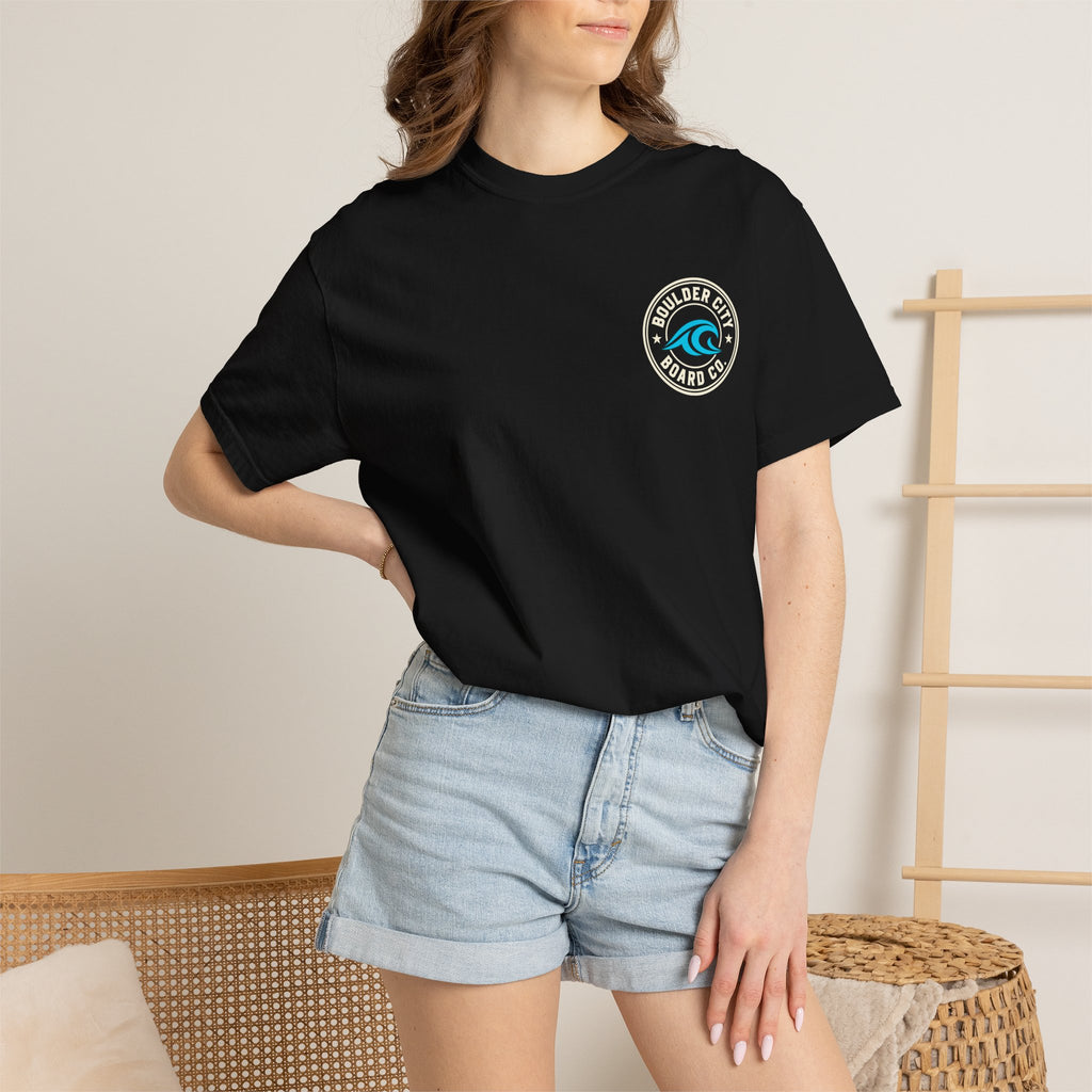 Wave Graphic T-Shirt — Minimal Surf Logo Tee