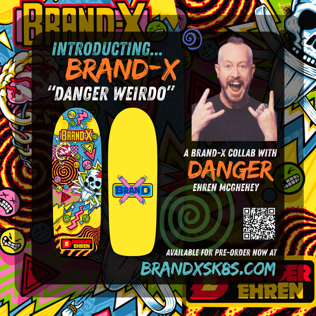 "DANGER WEIRDO" Ehren McGhehey Limited Edition HAND-PAINTED Deck (PRE-ORDER, MAY 2027)