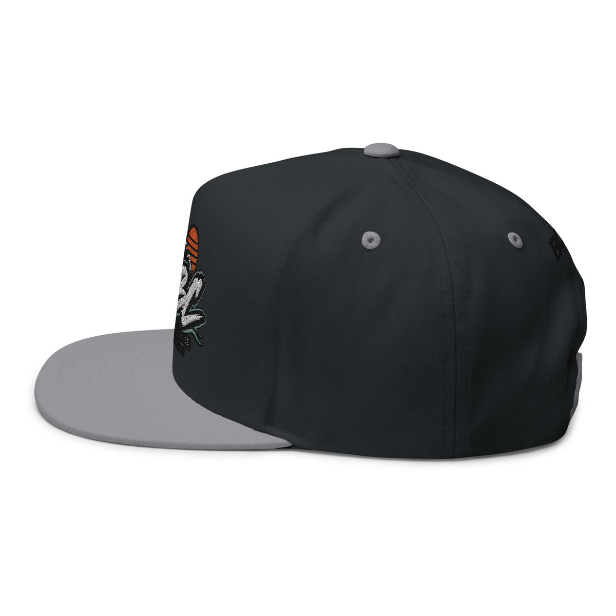 BCBC Flat Bill Cap — Embroidered Skate Logo Snapback