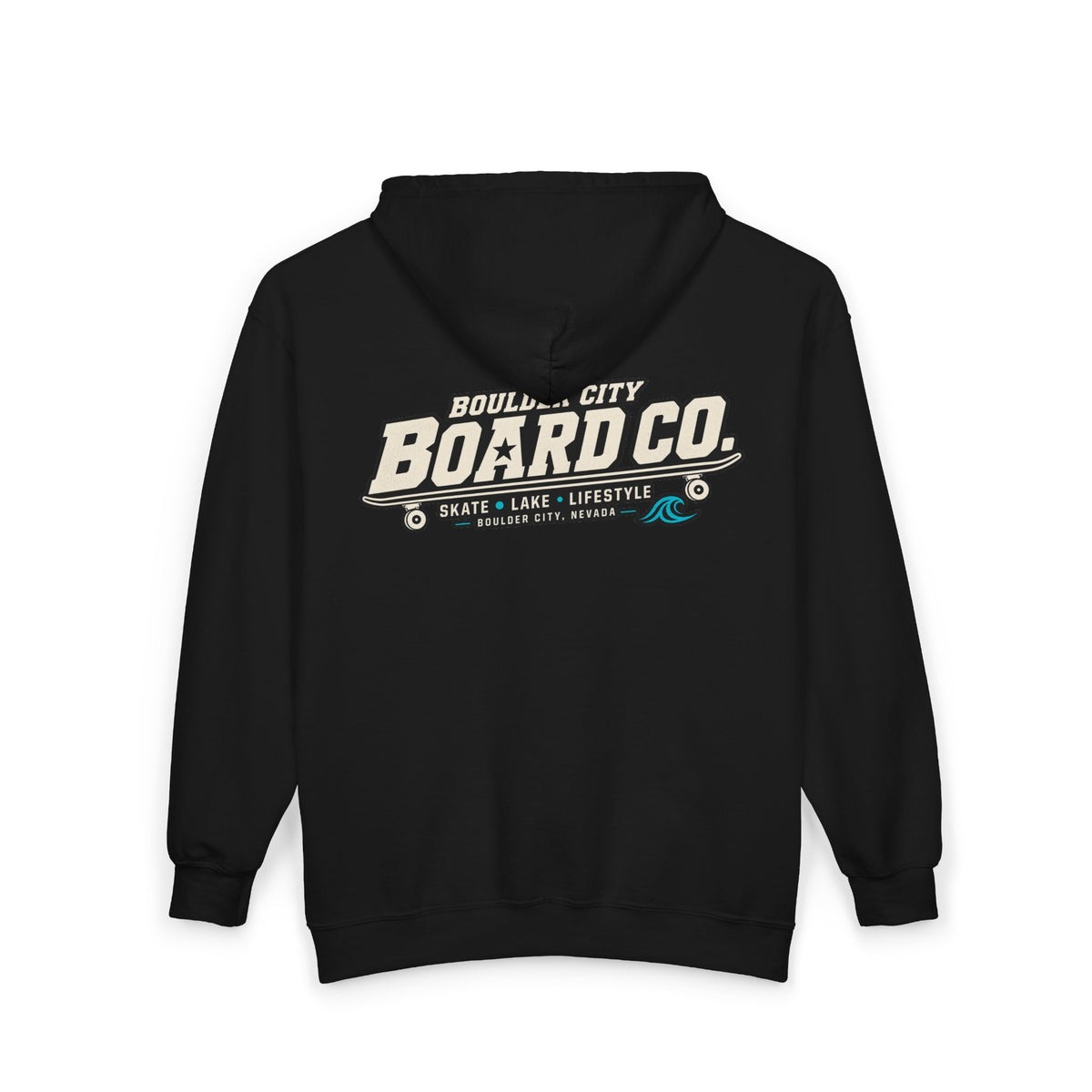 Board Co. Zip Hoodie — Boulder City Skate Lifestyle Full-Zip Hooded Sweatshirt