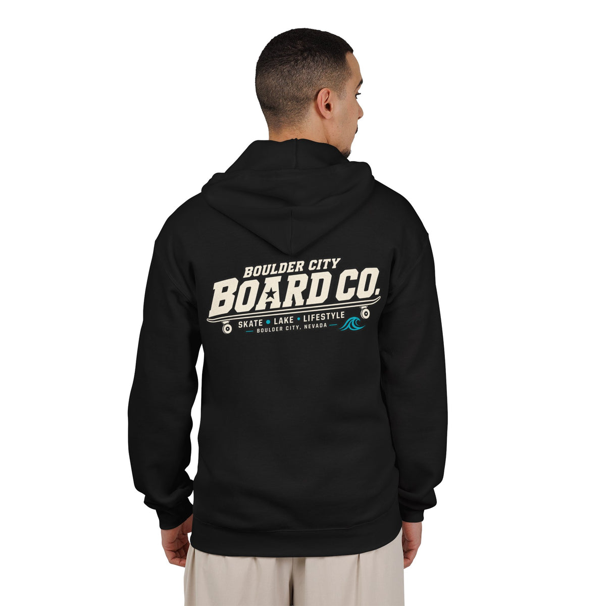 Board Co. Zip Hoodie — Boulder City Skate Lifestyle Full-Zip Hooded Sweatshirt