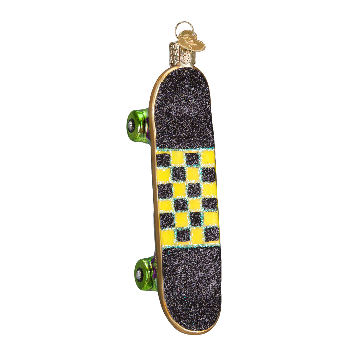 Skateboard Ornament Glass Ornament